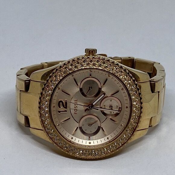 Fossil ES3950 Women's Stainless Steel Analog Rose Gold Dial Quartz Watch XR408 - Picture 7 of 12